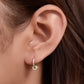 925 sterling silver earrings | 18K gold plated | Ring of destiny