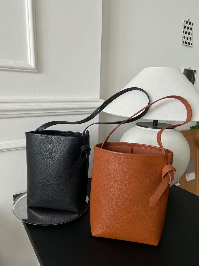 Full-Grain Leather bag | bucket handbag | Ego