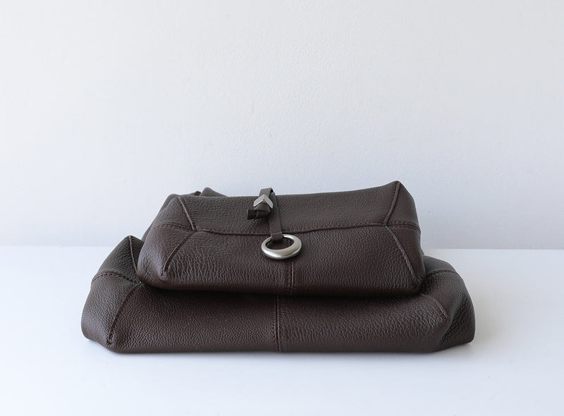 Full-Grain Lamb Leather Bag | Luna Ring