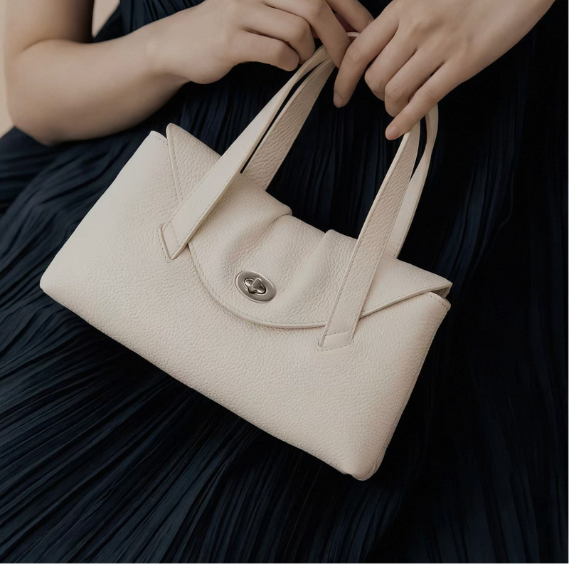 Full-Grain Leather Bag |  Togo Leather  | Crafted Carry
