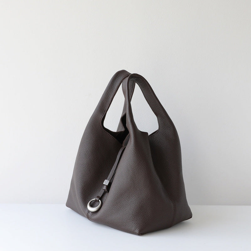 Full-Grain Lamb Leather Bag | Luna Ring