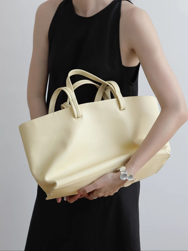 Leather Tote Bag |  Full-Grain Cowhide Work Bag | Lighting