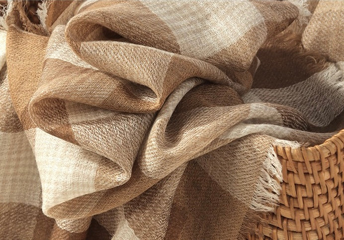 Wool scarf | Lucky grid