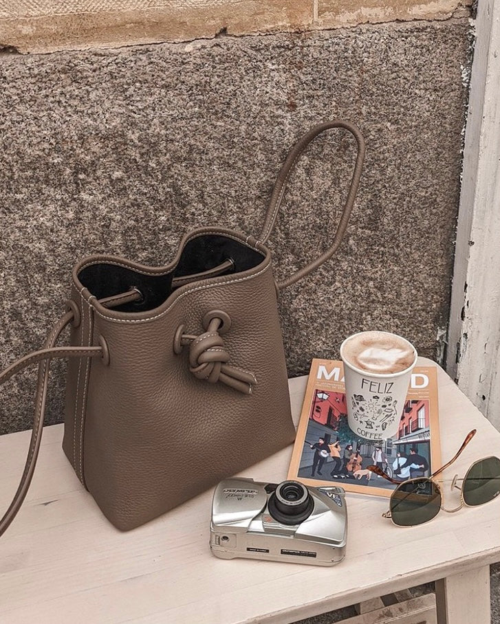 Leather Bucket bag