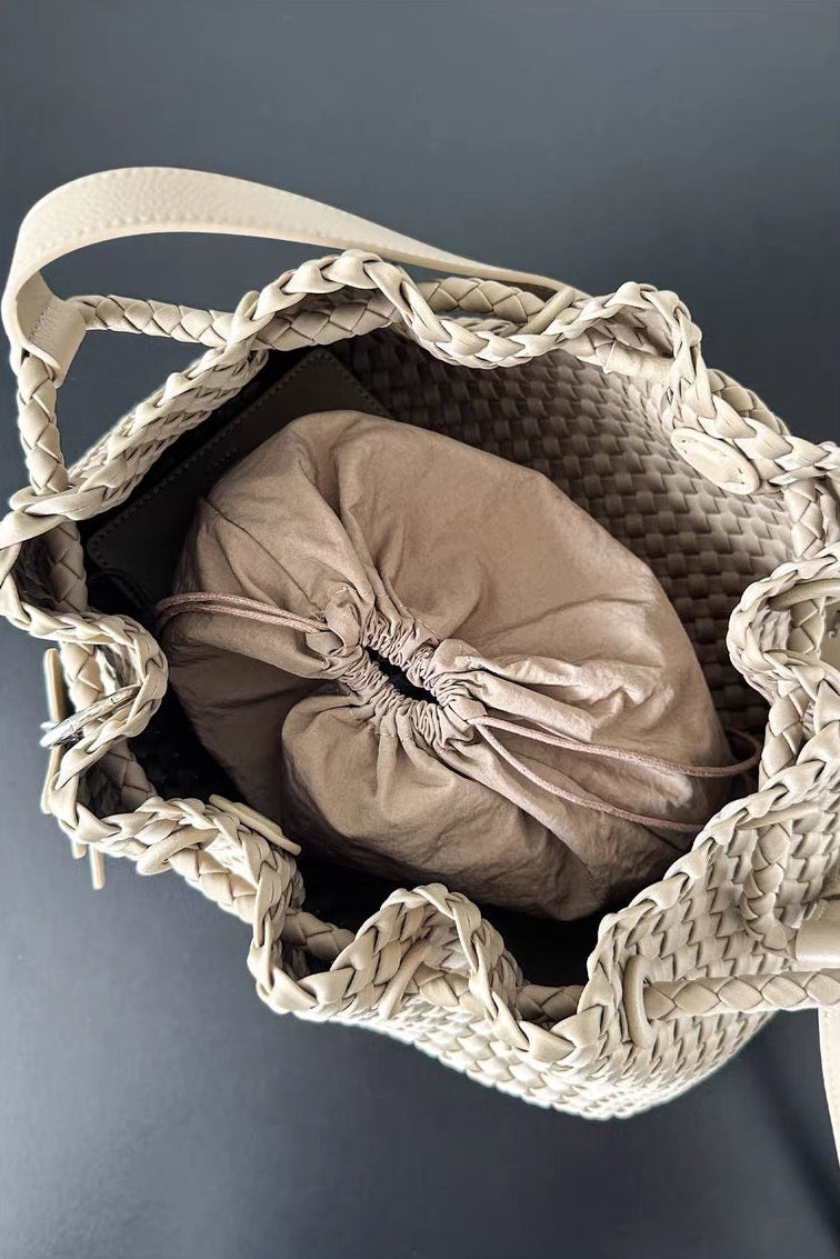 Full-Grain Leather and Satin-Finish Woven Nylon | Hira Air Bag