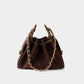 Suede Lambskin Chain Bag | Solea