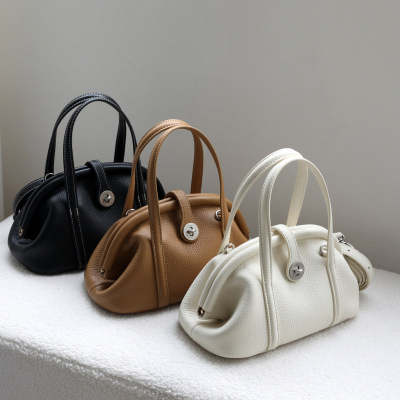 Full-Grain Leather Bag | Sea shell