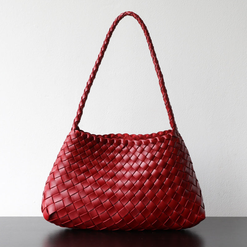 Full-grain leather bag | Woven bag | Sunlight