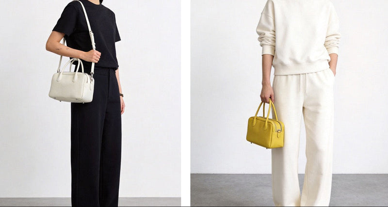 Full-Grain Leather Bag | Boston Bag | Prism