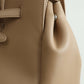 Split cowhide leather commuter tote bag | briefcase 5#