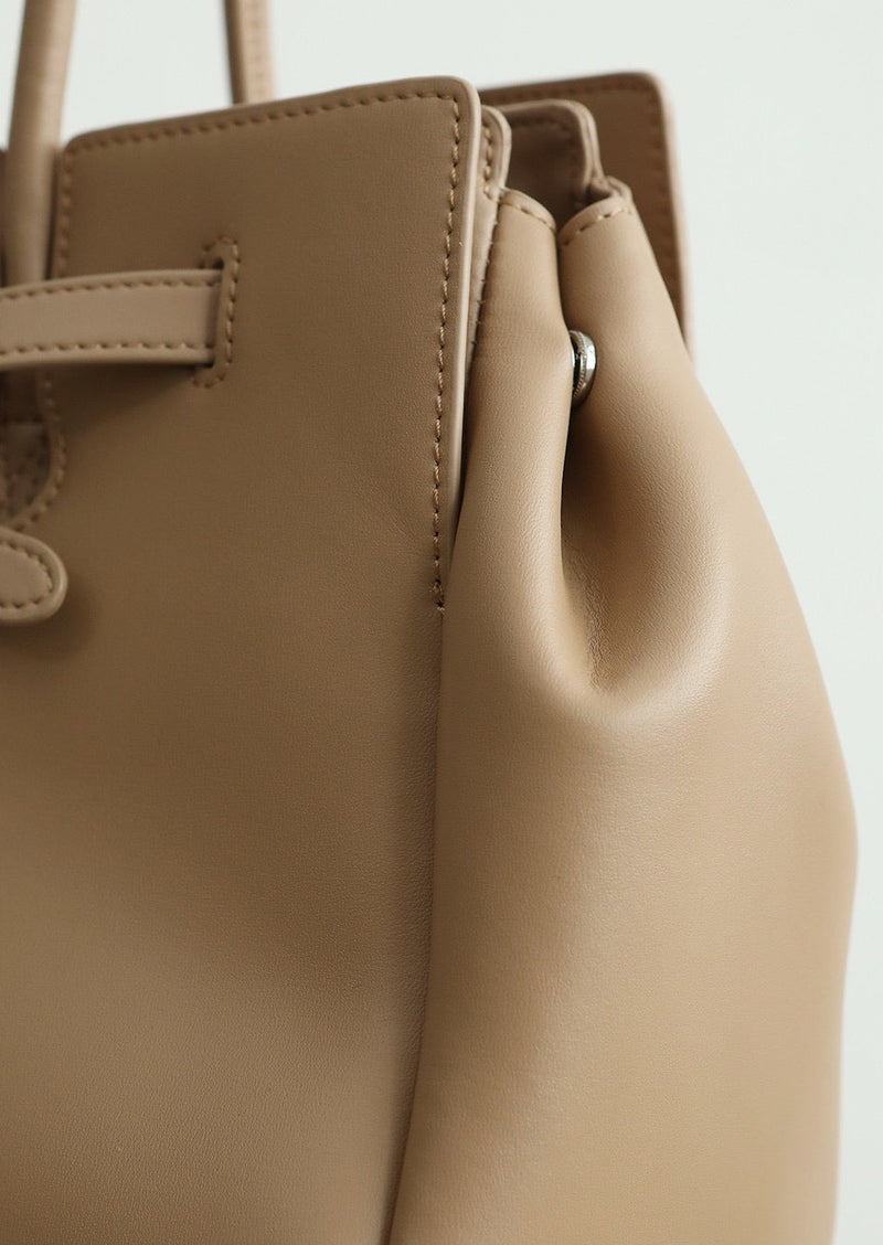 Split cowhide leather commuter tote bag | briefcase 5#