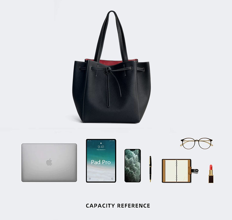 Full-grain leather bag | The tote