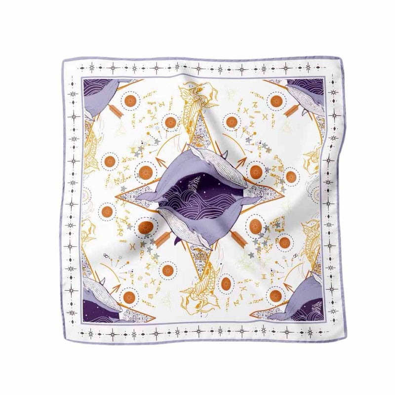 Twill Silk scarf | Purple Treasure