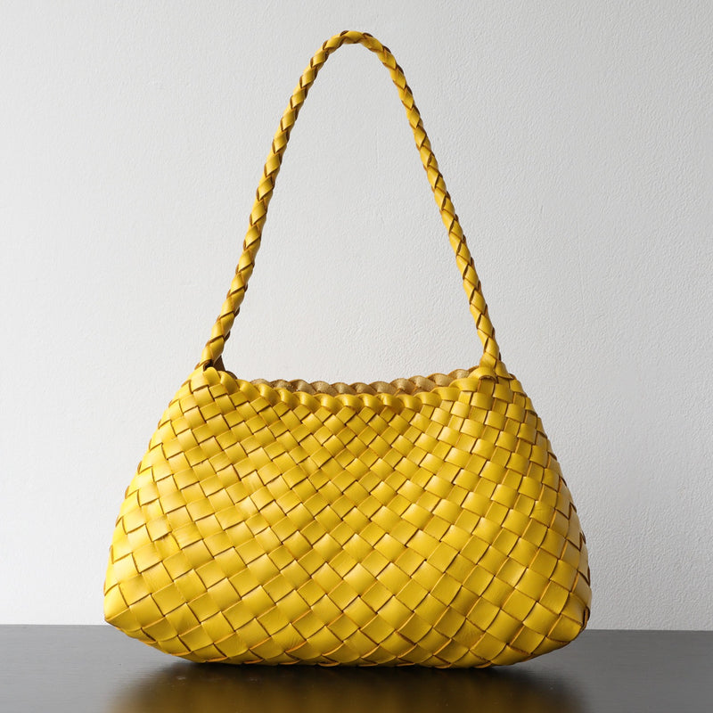 Full-grain leather bag | Woven bag | Sunlight