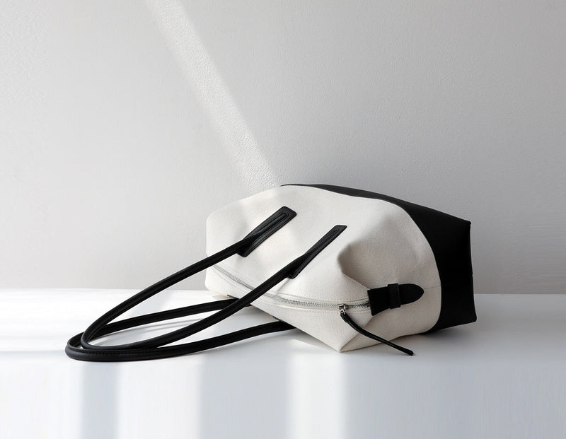 Canvas and Full-grain leather Tote |  Open Road