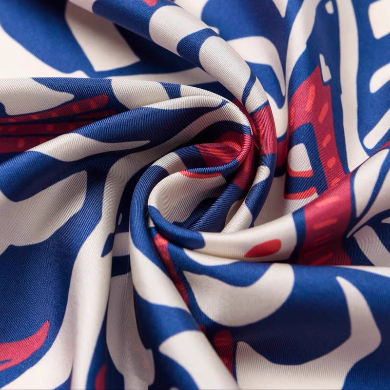 Twill Silk scarf | Purple Forest
