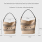 PP grass and Top-grain leather Bag | Sunshine