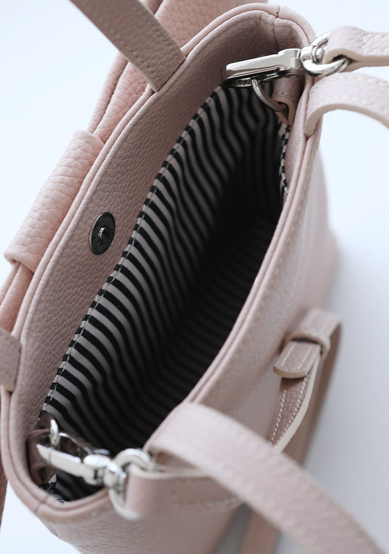 Full-Grain Leather Bag |  Bow Crossbody Bag | Roselle