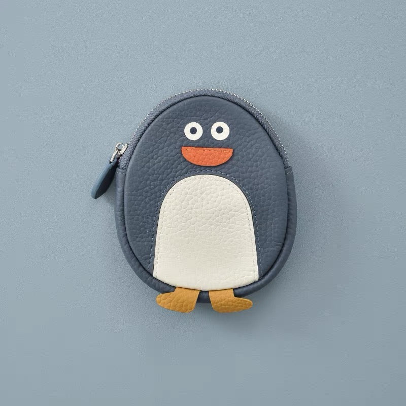 Genuine leather change purse | penguin
