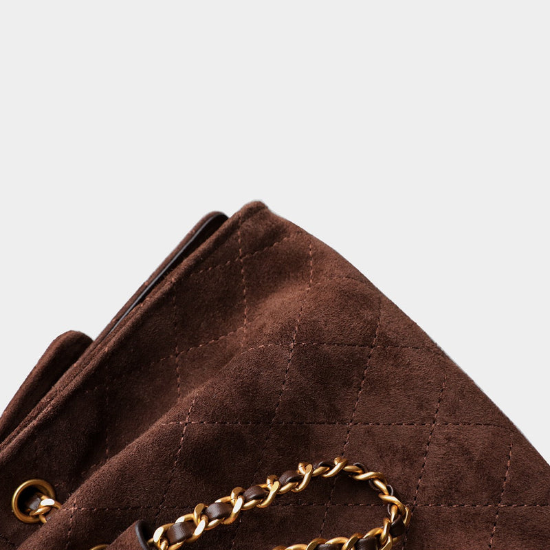 Suede Lambskin Chain Bag | Solea