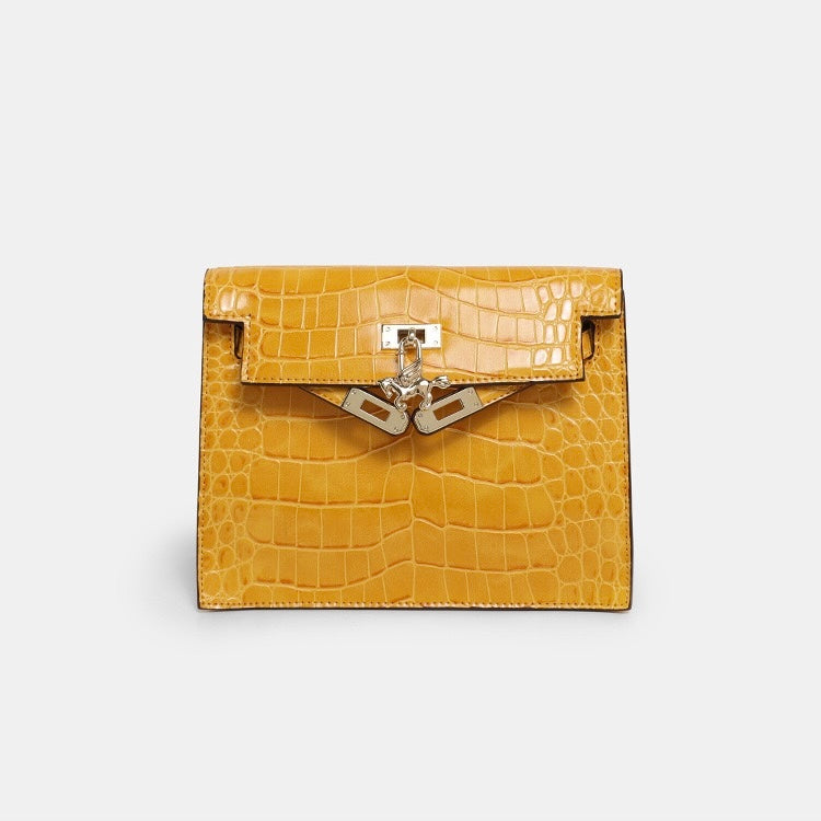 Urban light Series | Crocodile-Embossed Leather Mini Bag