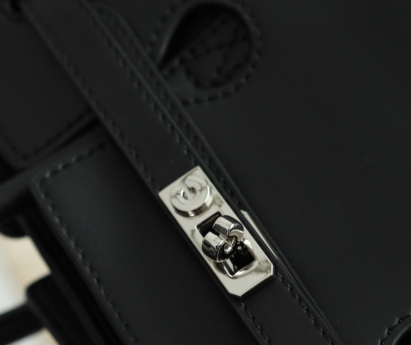 Split cowhide leather commuter tote bag | briefcase 5#