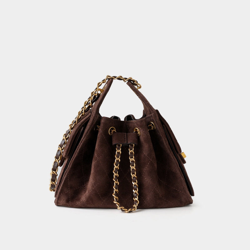 Suede Lambskin Chain Bag | Solea
