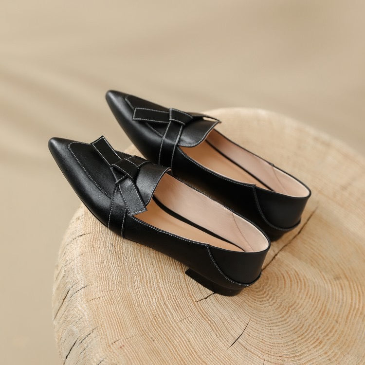 Leather shoes | Butterfly orchid