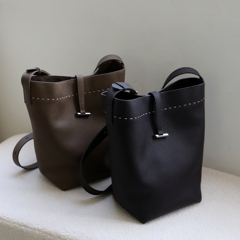 Full-Grain Leather bucket bag | Independent will