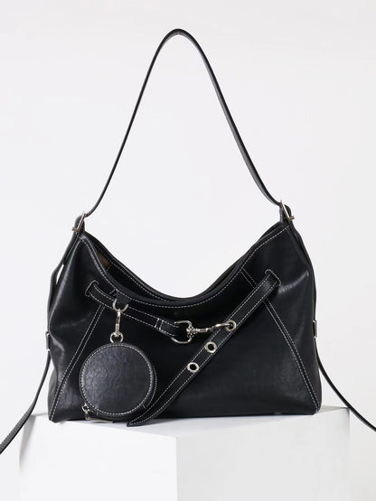 Top-Grain Leather Bag | Hobo 3#