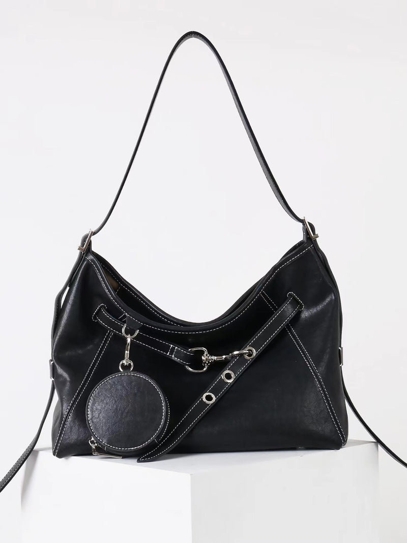 Top-Grain Leather Bag | Hobo 3#