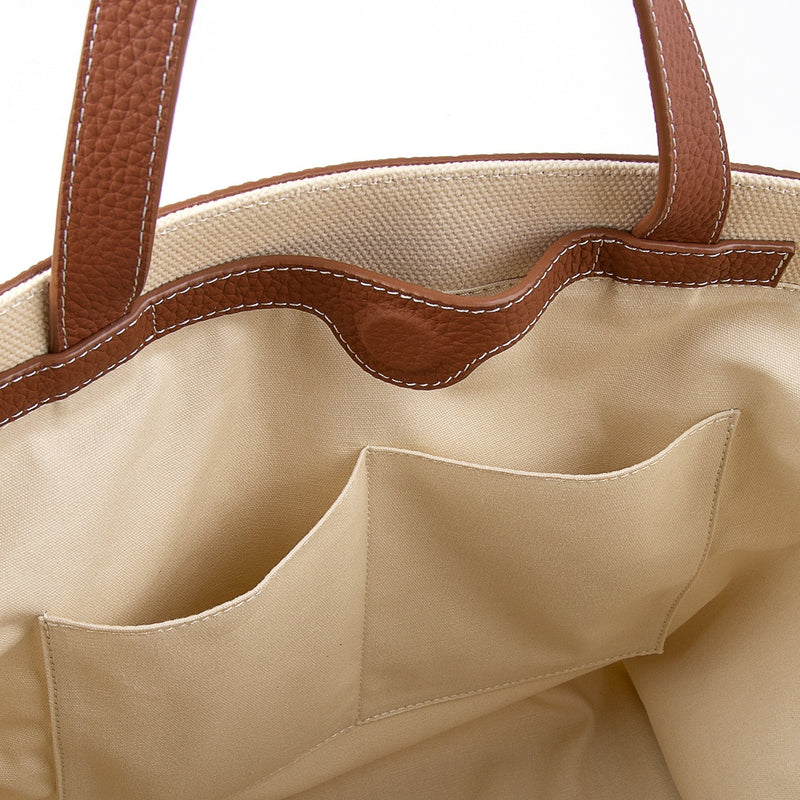 Full-Grain Leather and Canvas Bag | Simple Apple