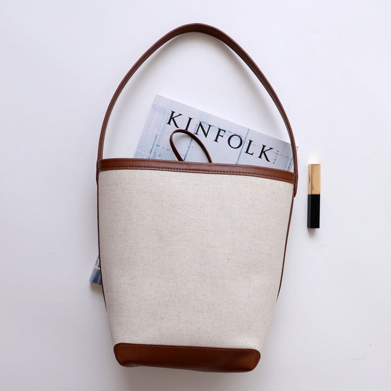 Canvas Bucket Bag