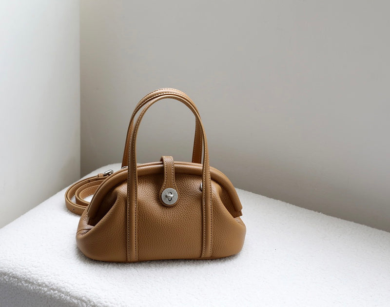 Full-Grain Leather Bag | Sea shell