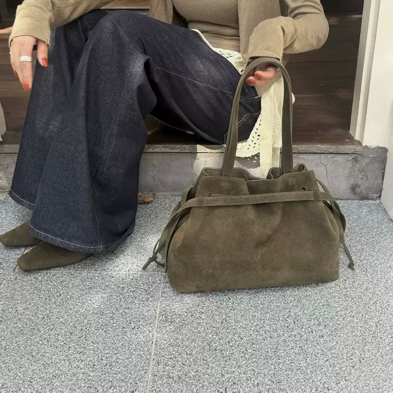 Designer Series | Full-grain leather | Terra Suede Bag