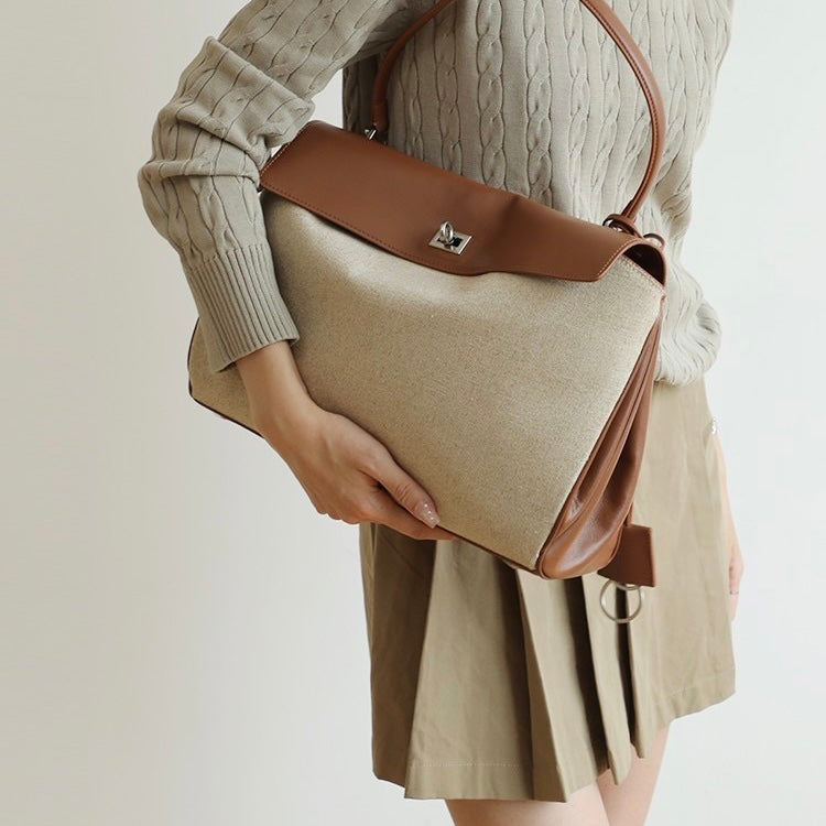 Canvas bag with cowhide leather | massif