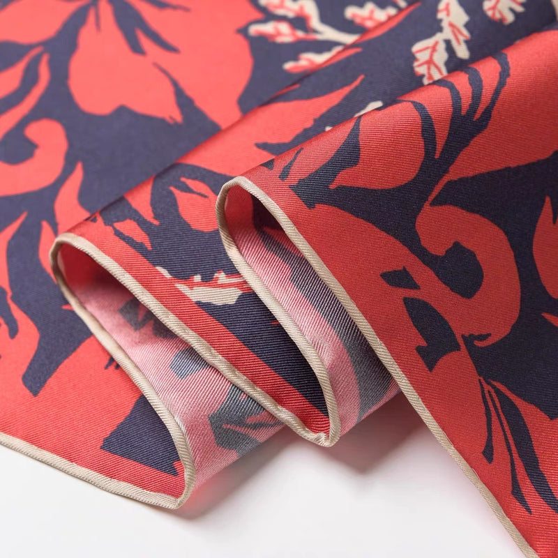 Twill Silk scarf | The Red and the Black
