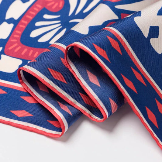 Twill Silk scarf | Purple Forest