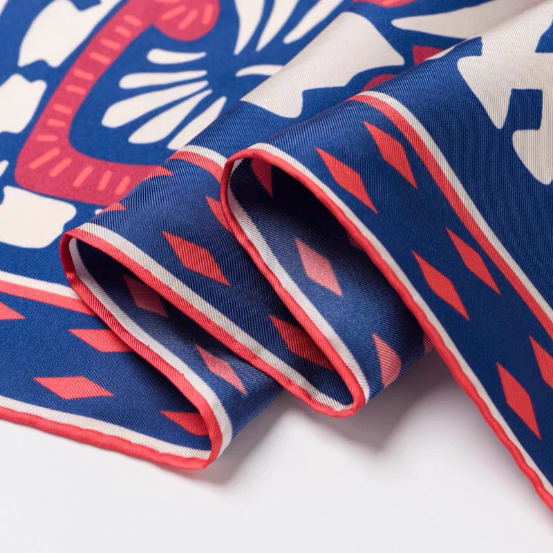 Twill Silk scarf | Purple Forest