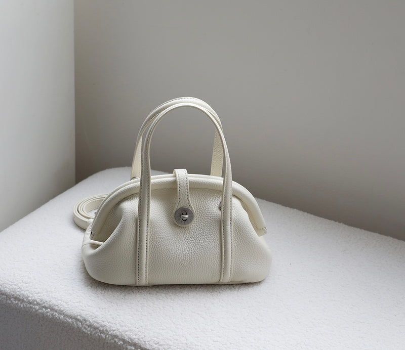 Full-Grain Leather Bag | Sea shell