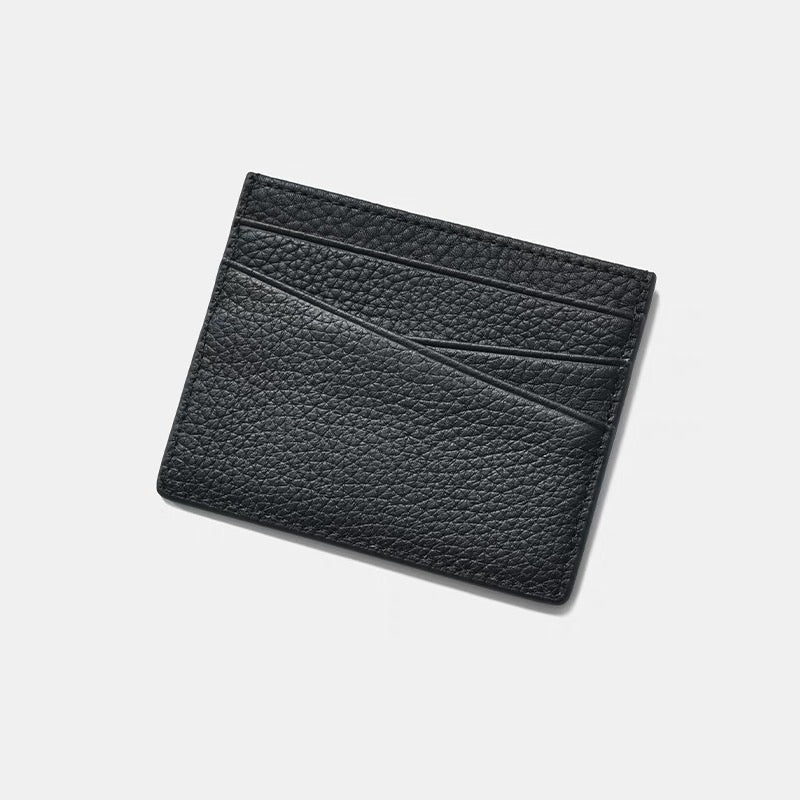 Genuine leather card pocket