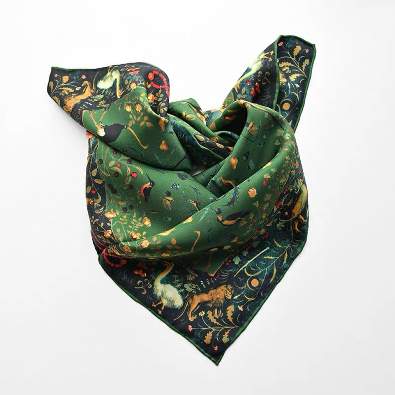Twill Silk scarf | Natural impression