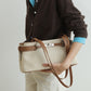 Linen Canvas and Full-Grain Leather | Dune