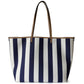 Canvas bag with cowhide leather | Ocean