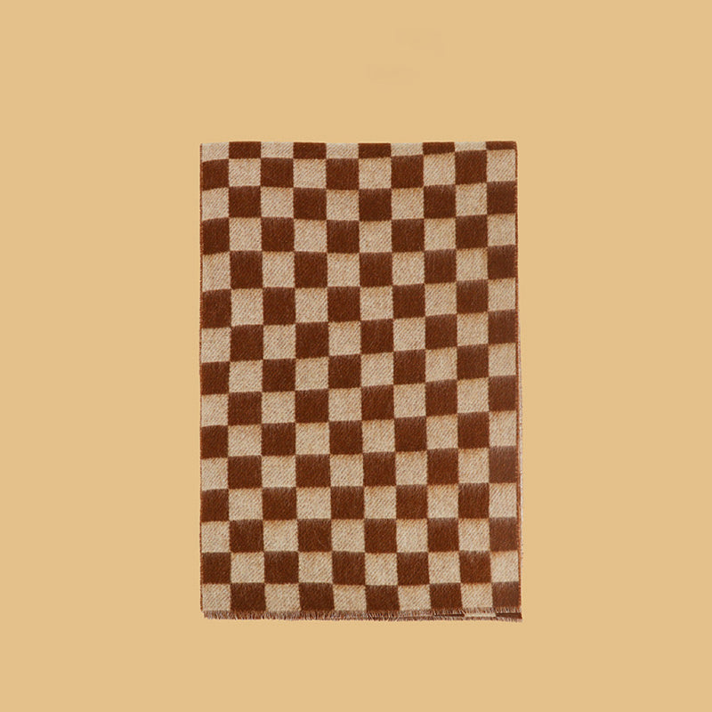 Wool scarf | Chessboard