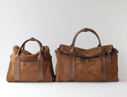 The Sawyer｜Suede bag  | Full-Grain Leather Bag