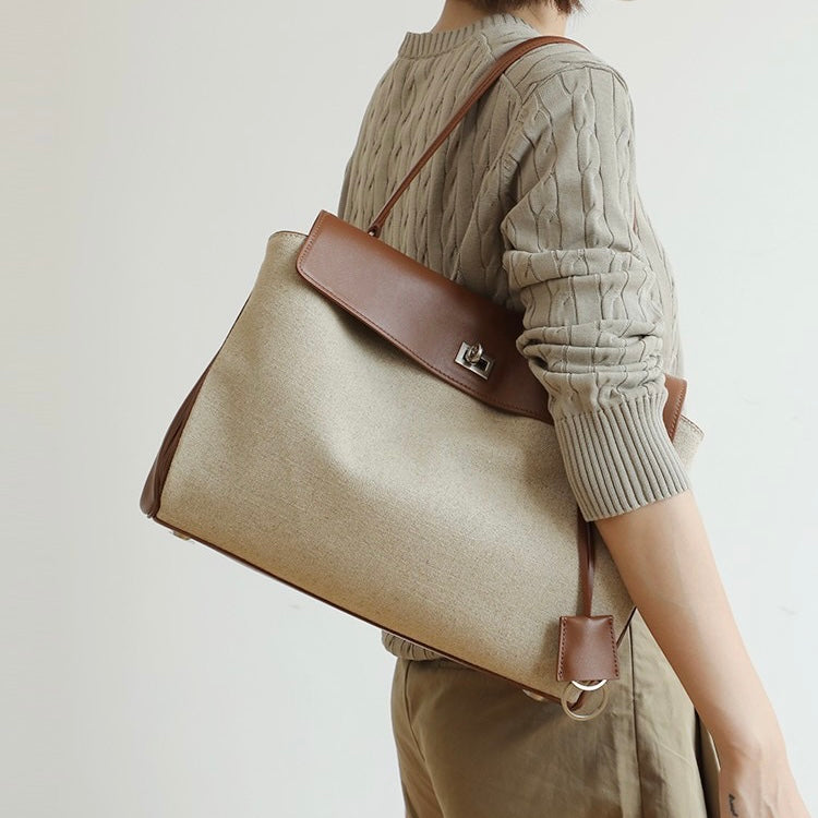 Canvas bag with cowhide leather | massif