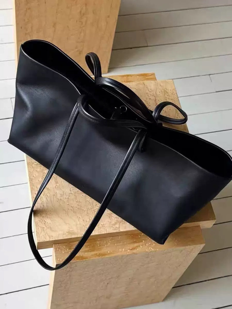 Leather Tote Bag |  Full-Grain Cowhide Work Bag | Lighting
