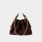 Premium Lambskin Leather Chain Shoulder Mini bag | Aurora