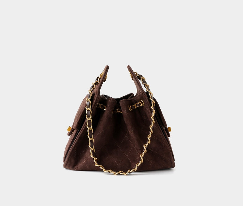 Premium Lambskin Leather Chain Shoulder Mini bag | Aurora